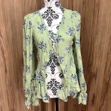 Atmosphere zöld virág mintás kardigán (M)