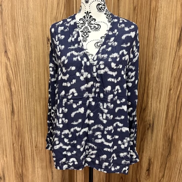 H&M kék leopárd mintás ing (XXL)