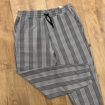 Shein fekete fehér kockás nadrág (XXL)