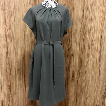 H&M szürke öves ruha (L) Új!