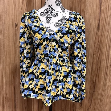 Quiz virágos blúz (L)