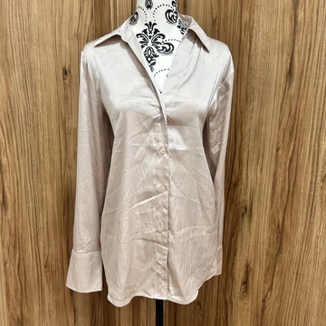 H&M fényes bézs hosszú ujjú ing (M) Új!