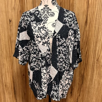 George fekete fehér lenge kardigán (S-M)