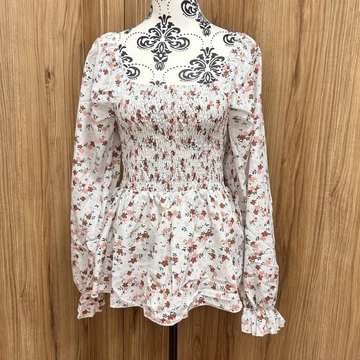 Shein virág mintás blúz (M)