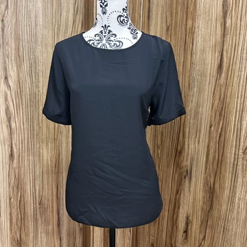 PRimark fekete rövid ujjú blúz (L)