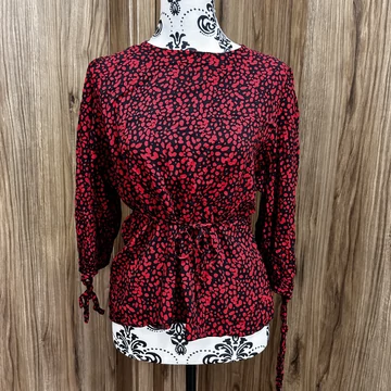 New Look piros fekete megkötős blúz (XXL)