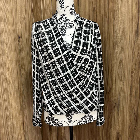 H&M fekete fehér lenge blúz (S)