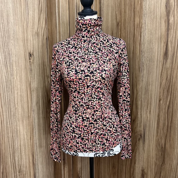 H&M virágos pamut garbó (M)