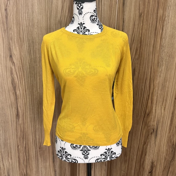 Zara Mustársárga vékony pulóver (S)