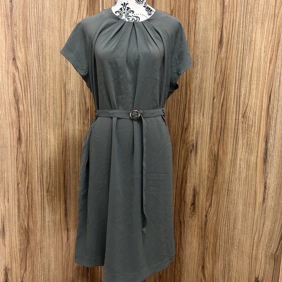 H&M szürke öves ruha (L) Új!