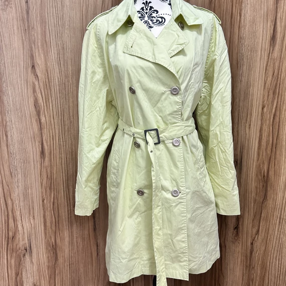 Trapez almazöld ballonkabát (M)